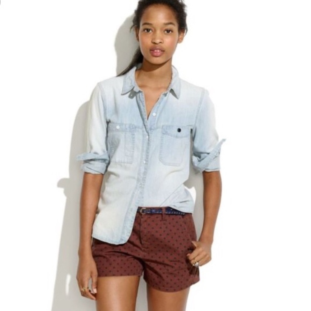 Faded Brown Madewell Polkadot Shorts 🍂
